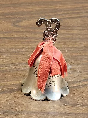 Towle Silversmiths 1993 Silver Plated Pierced Annual Christmas Bell  • $15.15