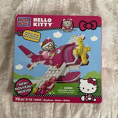 Mega Bloks 10933 Hello Kitty Vacation Series Airplane- Complete Set- New Box • $30