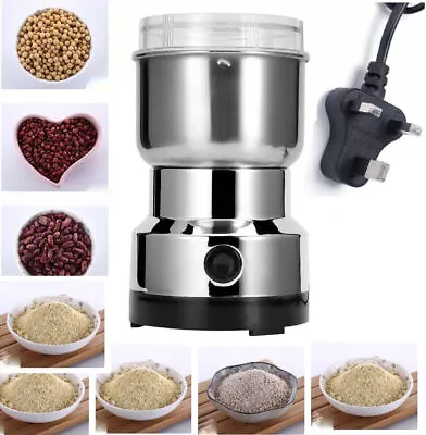 4Blade Electric Coffee Grinder Grinding Milling Bean Nut Spice Matte Blender Dry • £11.49