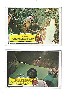 2x A&BC Gum Cards 1969 LAND OF THE GIANTS. #32 Return Of The Giant + #52  FIRE • £3