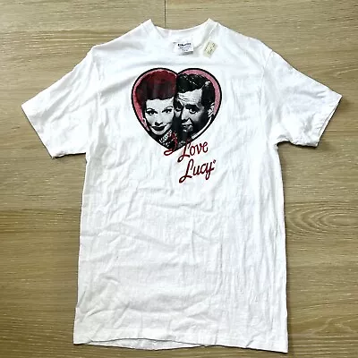 Vtg I Love Lucy Shirt L Lucy Ricky Ricardo Single Stitch Tee Made USA 80s NWT • $17.89