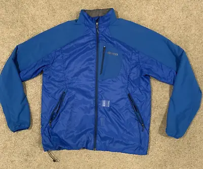 Marmot Primaloft Alpha Softshell Jacket Blue Men's XL Blue - With Flaws Holes • $16.50