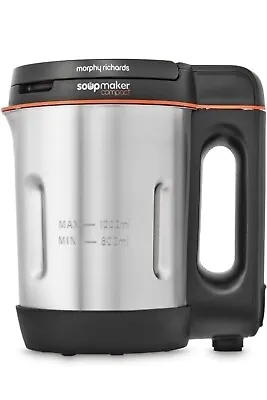Morphy Richards 501021 Compact Soup Maker Stainless Steel 1 Litre 900W - Black • £55.50