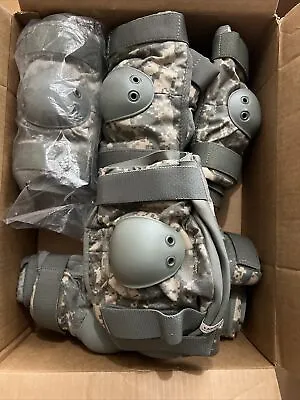 Us Army Military Surplus Acu Digital Camo Tactical Elbow And Knee Pads Sets • $20