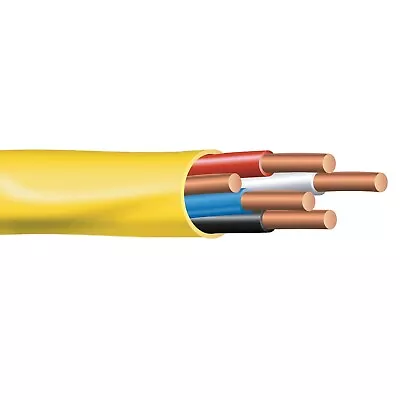 100' 12/4 NM-B Wire With Ground Non-Metallic Sheathed Cable Yellow 600V • $160