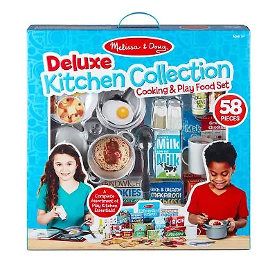 Melissa & Doug Deluxe Kitchen Collection Cooking & Play Food Set • $62.99