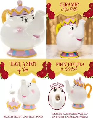 Paladone Mrs. Potts Tea Pot - Beauty And Beast - Officially Licensed White  • $70.31