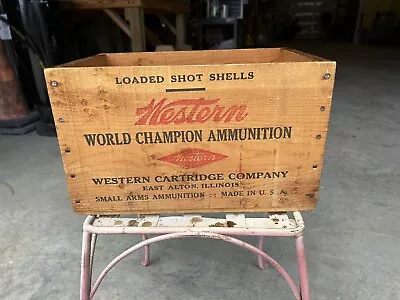 VTG Western Cartridge Co Wood Ammo Box • $85