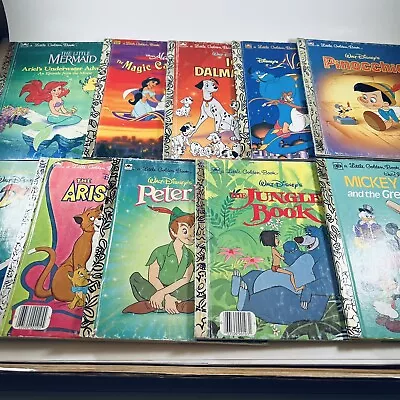 LOT Of 10 Little Golden Books 100% DISNEY Classic Stories Vintage VTG UNFILLED • $22.08