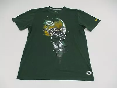 Nike Green Bay Packers Shirt Mens Large Short Sleeve NFL • $18.88