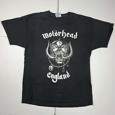 Vintage Y2K Motörhead Motorhead England Graphic Metal Band Tee T Shirt Black L • $89.99