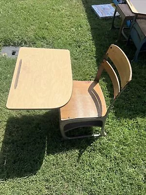 Vintage School Student Child Desk/Chair W/Cubby ENVOY American Seating Style • $125