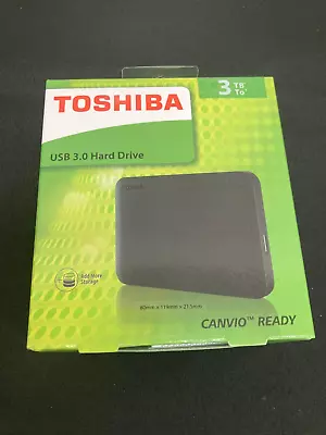 Brand New Toshiba USB3.0  3TB CANVIO READY External Portable Hard Disk Drive • $139