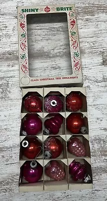 Mixed Lot Of Vintage Christmas Ornaments Multicolor Glass With Box See Details • $49.99