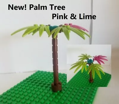 Lego Palm Tree Minifigure Plants MAGENTA Pink Leaf Hawaiian Plant Mini Doll • $19.29