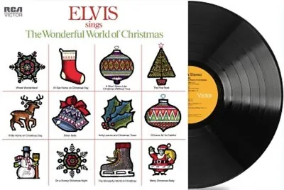 ELVIS PRESLEY New Sealed 2023 WONDERFUL WORLD OF CHRISTMAS VINYL RECORD • $39.99
