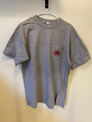 NEVER WORN Vintage Marlboro You Get A Lot To Mens XL Pocket Tee Faded Gray 90s • $10