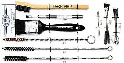 Mack 1200-K 15 Piece Spray Gun Cleaning Kit - Nylon Horsehair Brass Brushes • $25