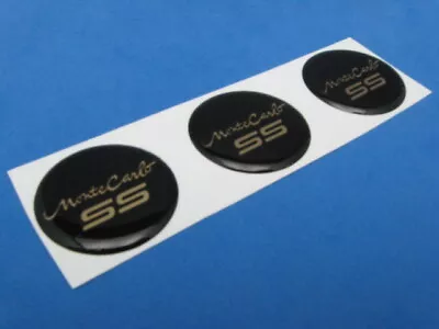 Monte Carlo Ss Logo Domed Decal Emblem Sticker Set Of Three M-#181 • $15.99