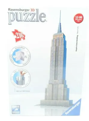 NIB Ravensburger 3D Empire State Building New York Puzzle 216 Pcs Factory Sealed • $34