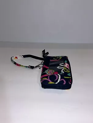 Vera Bradley All In One Wristlet Ribbons Pattern (2012) Retired Blue • $20