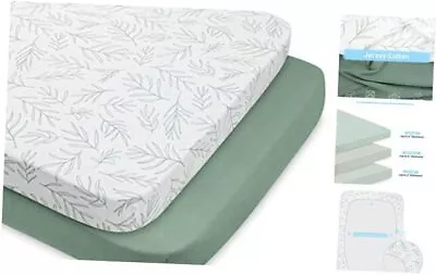  Pack N Play Sheets Fitted For Pack And Pack N Play Sheets 2 Pack Sage Green • $39.24