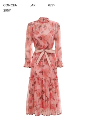 $450 • Buy Zimmermann Concert Tubular Midi Dress Size 2 PRICE REDUCED