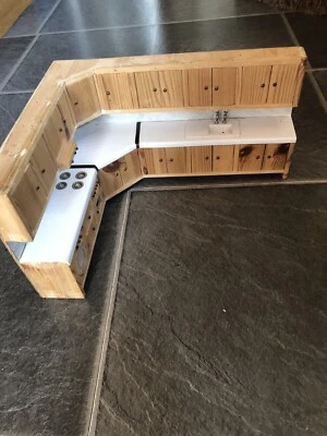£10 • Buy Wooden Dolls House Kitchen Unit