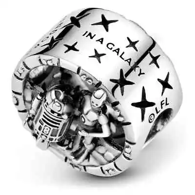 $66.99 • Buy Authentic PANDORA Star Wars C-3PO And R2-D2 Openwork Charm