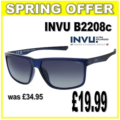 INVU Ultra-Polarized Model B2208C Designer Sunglasses   DS073 • £19.99