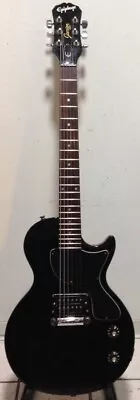 2004 Epiphone Les Paul Junior Ebony Electric Guitar - New Strings! • $199.99