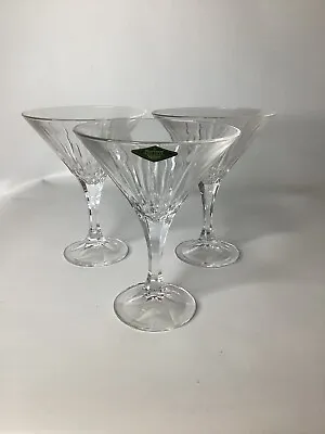 Shannon Crystal Designs Of Ireland Martini Glass Ingrid Czech Republic (3pcs) • $29.99
