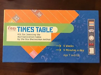 Easy Times Table Kit Learning Multiplication KEFEL Sheinerman Game Missing Disc • $9.95