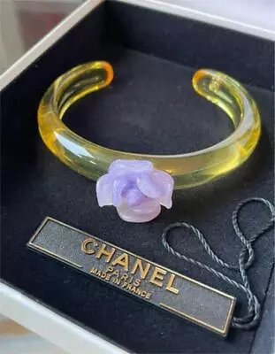 CHANEL Bracelet Chanel Camellia Clear Bangle Bracelet • $472.46