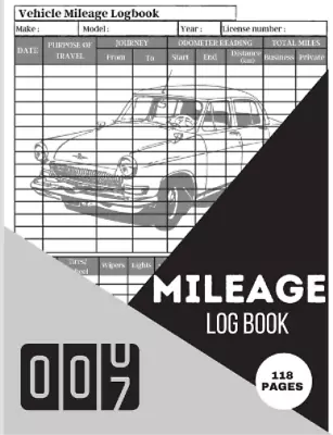 Nico Wascher Mileage Log Book (Paperback) • $15.62