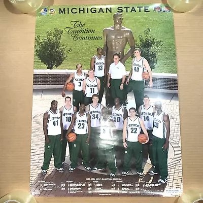 Michigan State Basketball 2005-2006 Schedule 24x18 Wall Poster Shannon Brown • $39.99