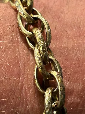 Dolce Vita 18k Gold Plated Oblond Linked Bracelet Statement 8.5  • $30