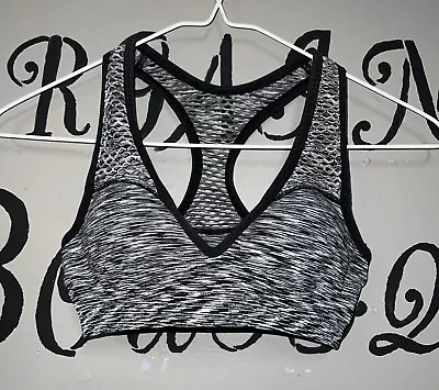 Victorias Secret Push Up Sports Bra Gray Marbled Small • $11.42