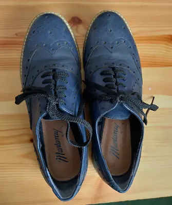 Ladies Mantaray Brogue Style Shoes Size 7  Navy • £4