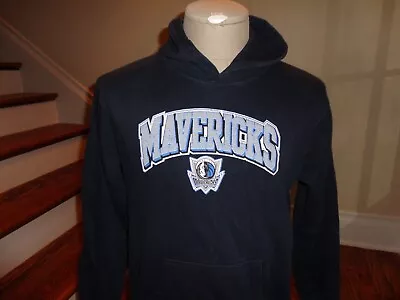 Blue Dallas Mavericks Basketball Hooded Hoodie Sweatshirt 60-40 Youth XL (16-18) • $21.59
