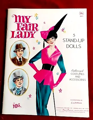 MY FAIR LADY Stand-Up PAPER DOLLS & OUTFIT COLLECTION Hartmann BOOK 1965 UNUSED • $29.80