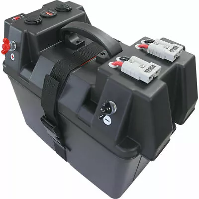 £70.07 • Buy Portable Power Battery Box Deep Cycle AGM Universal Large With USB Cig Socket