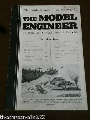 Model Engineer # 2194 - Paddle Steamer - May 27 1943 • £5.49