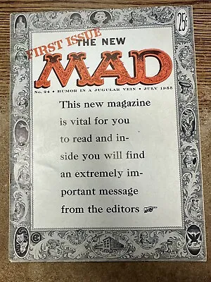 Mad Magazine #24 6.5 1st Mad At A Magazine Size Ec Comics Ow Pages 1955 • $780