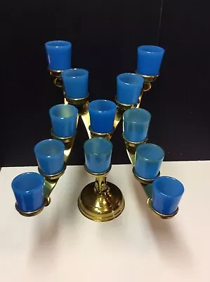 ANTIQUE RELIGIOUS CATHOLIC Marian Votive Candelabra Church Candle Stand 12 Cups • $199.92