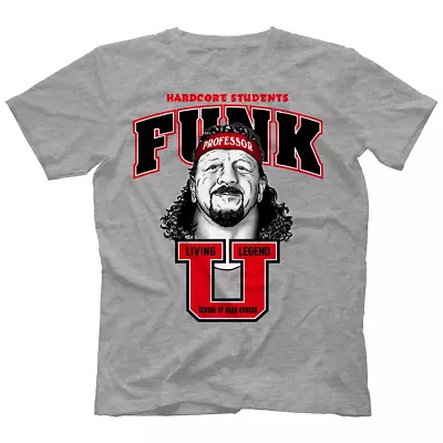 Vtg Terry Funk - Funk U Heavy Cotton Sport Grey All Size Unisex T Shirt MM972 • $21.84