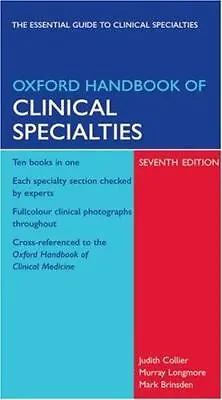 $9.62 • Buy Oxford Handbook Of Clinical Specialties (Oxford Handbooks Series)