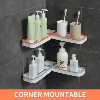 £6.99 • Buy Adjustable Corner Shower Caddy Bathroom Storage Shelf Rack Basket Organiser Tidy
