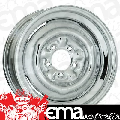 Wheel Vintiques WV64-5034042 Chrome O.E Ford Rim - Chev Style 15 X 10  4-3/4  Bo • $587.99