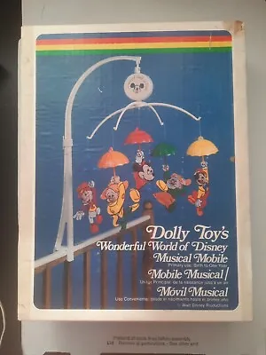 Vintage Dolly Toys Wonderful World Of Disney Musical Crib Mobile Mickey Mouse • $14